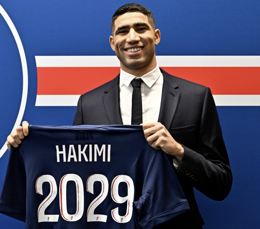 Alt= Hakimi les raisons de sa prolongation au PSG