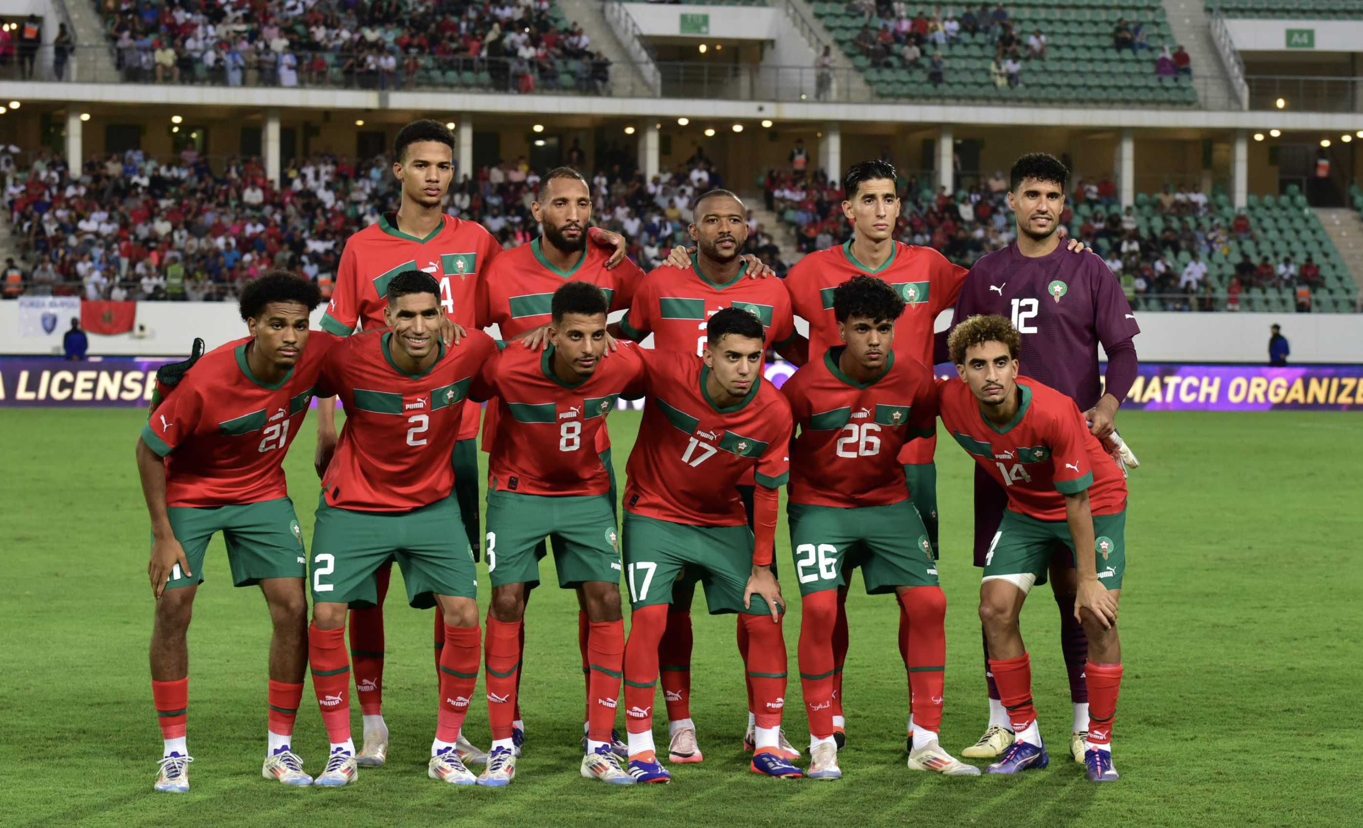 alt= liste du Maroc pour la Tunisie et le Bénin