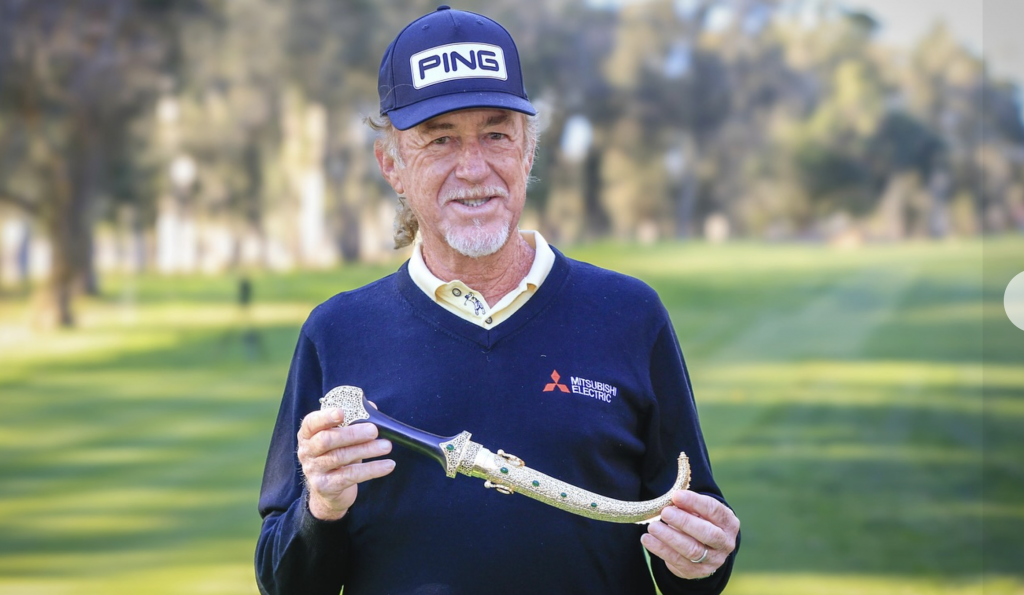 Alt= Miguel Angel Jiménez remporte le Trophée Hassan II de golf. 