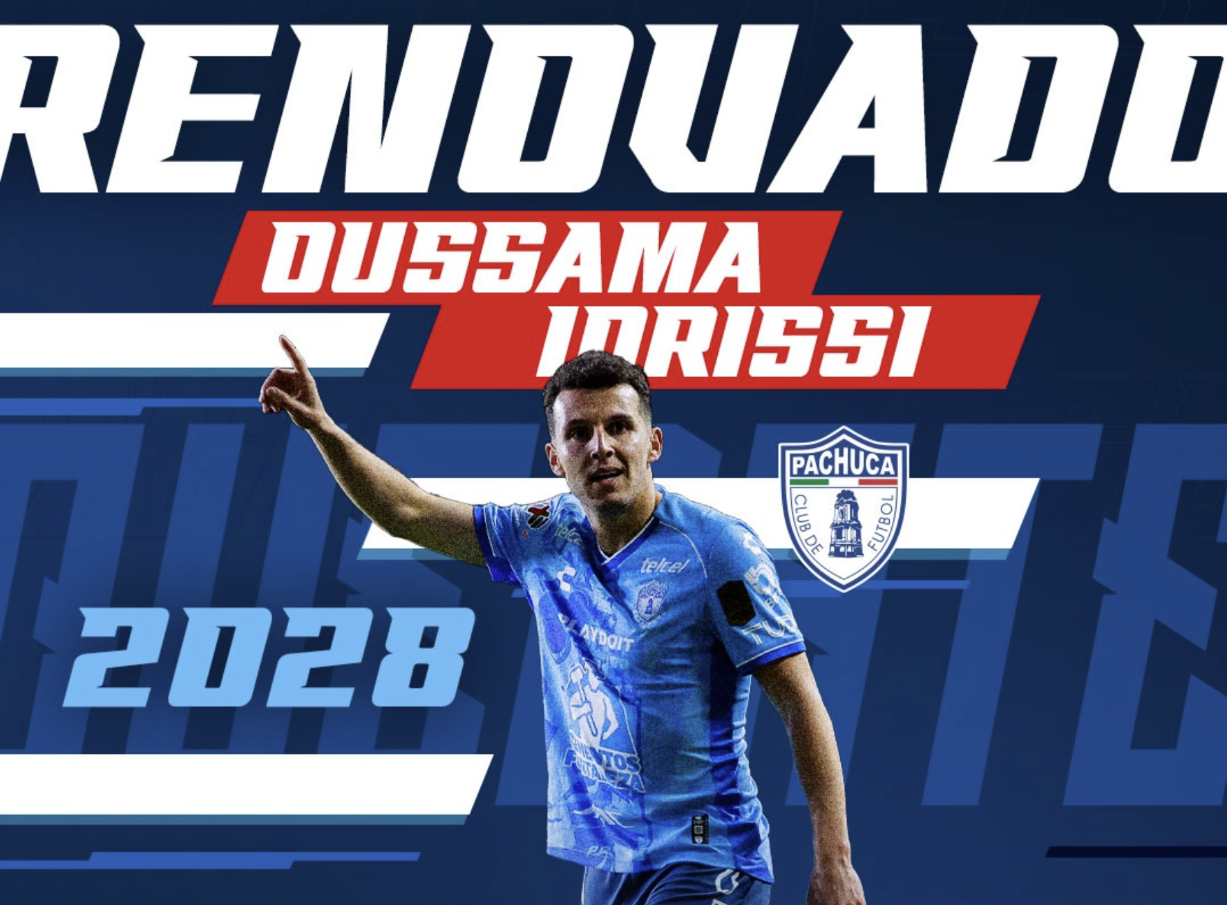 Trois de plus pour Oussama Idrissi à Pachuca du Mexique.