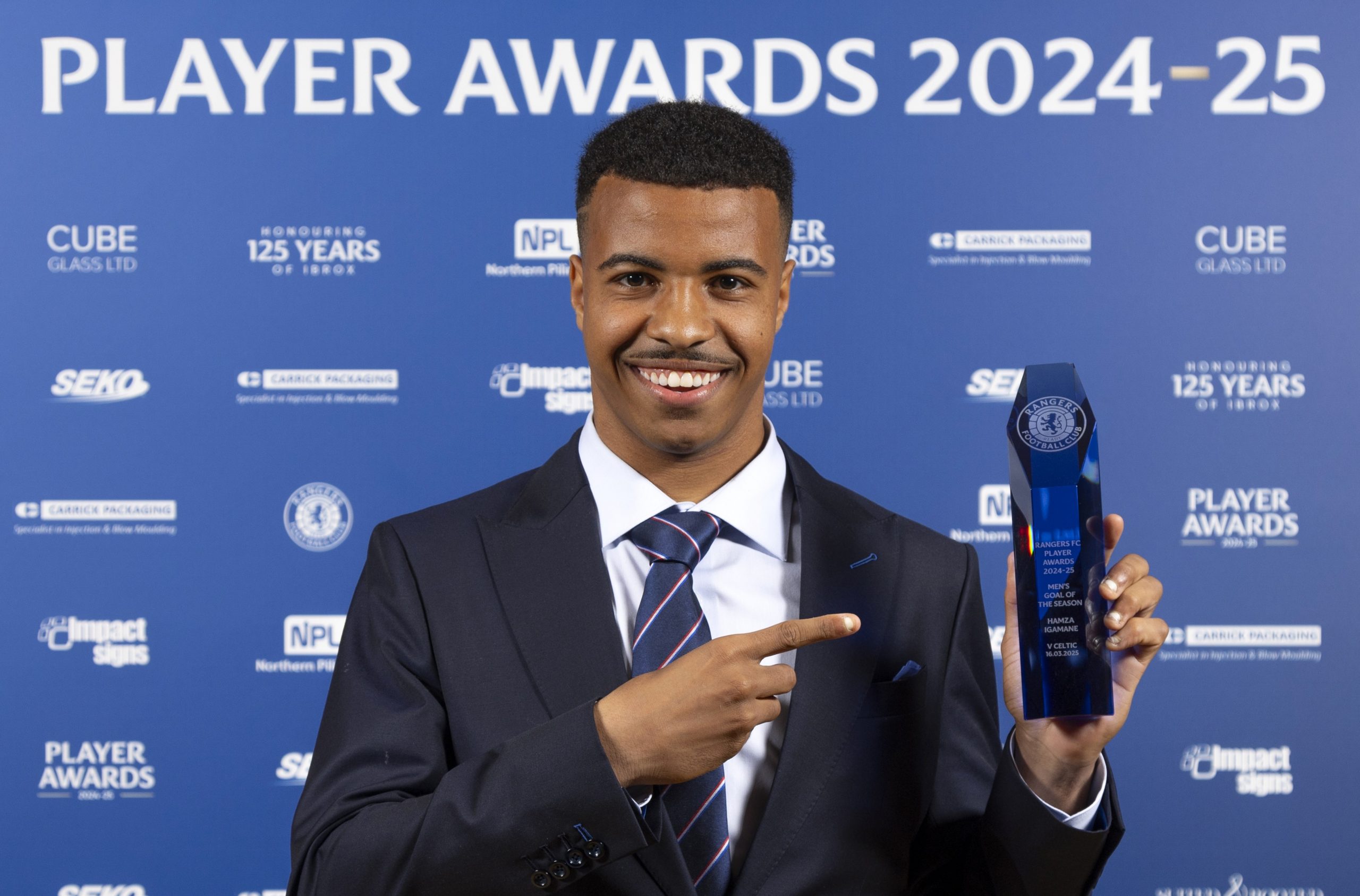 Alt= Hamza Igamane meilleur espoir des Rangers.