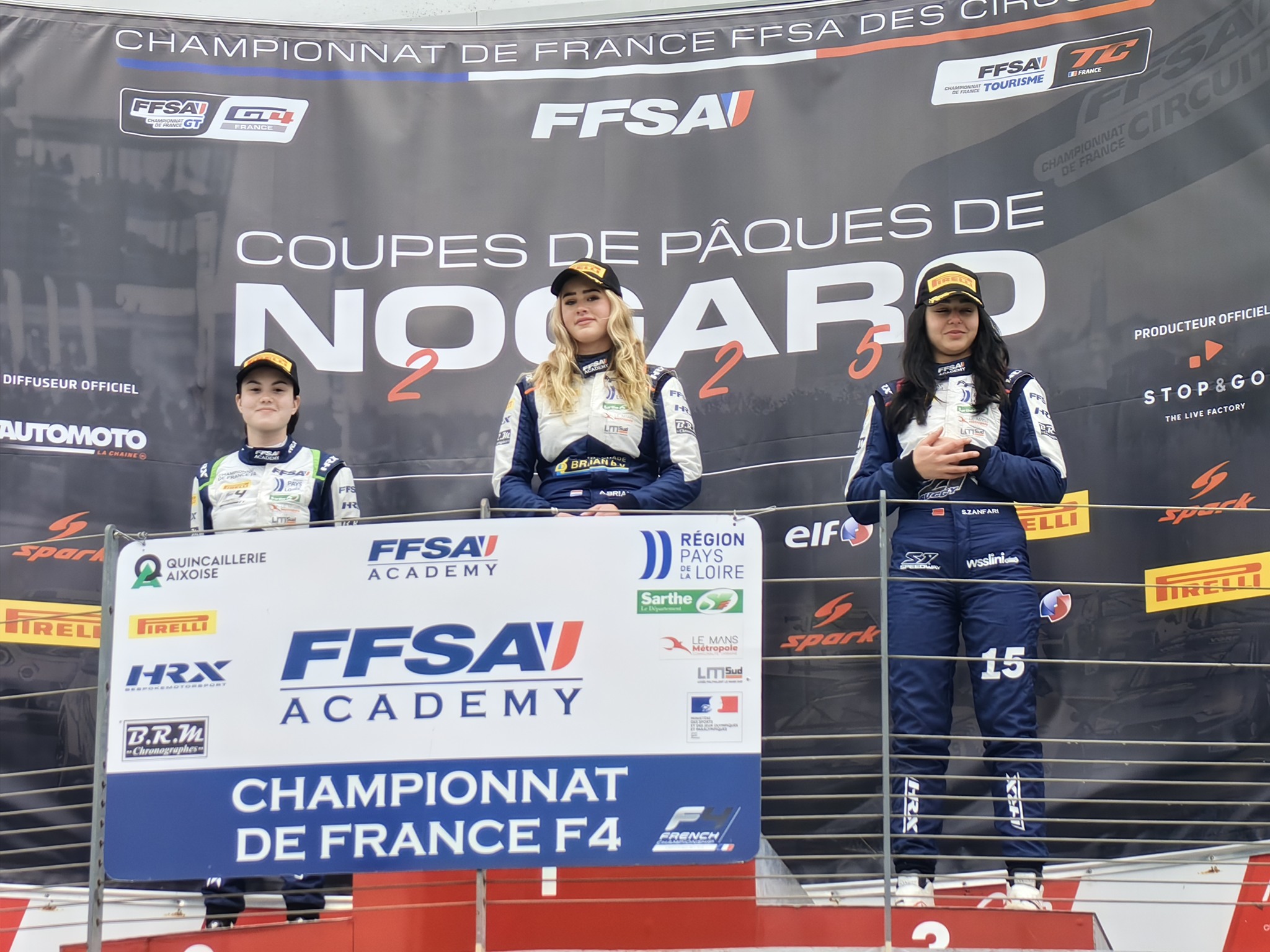 Formule 4 : première course et premier podium pour Sofia Zanfari