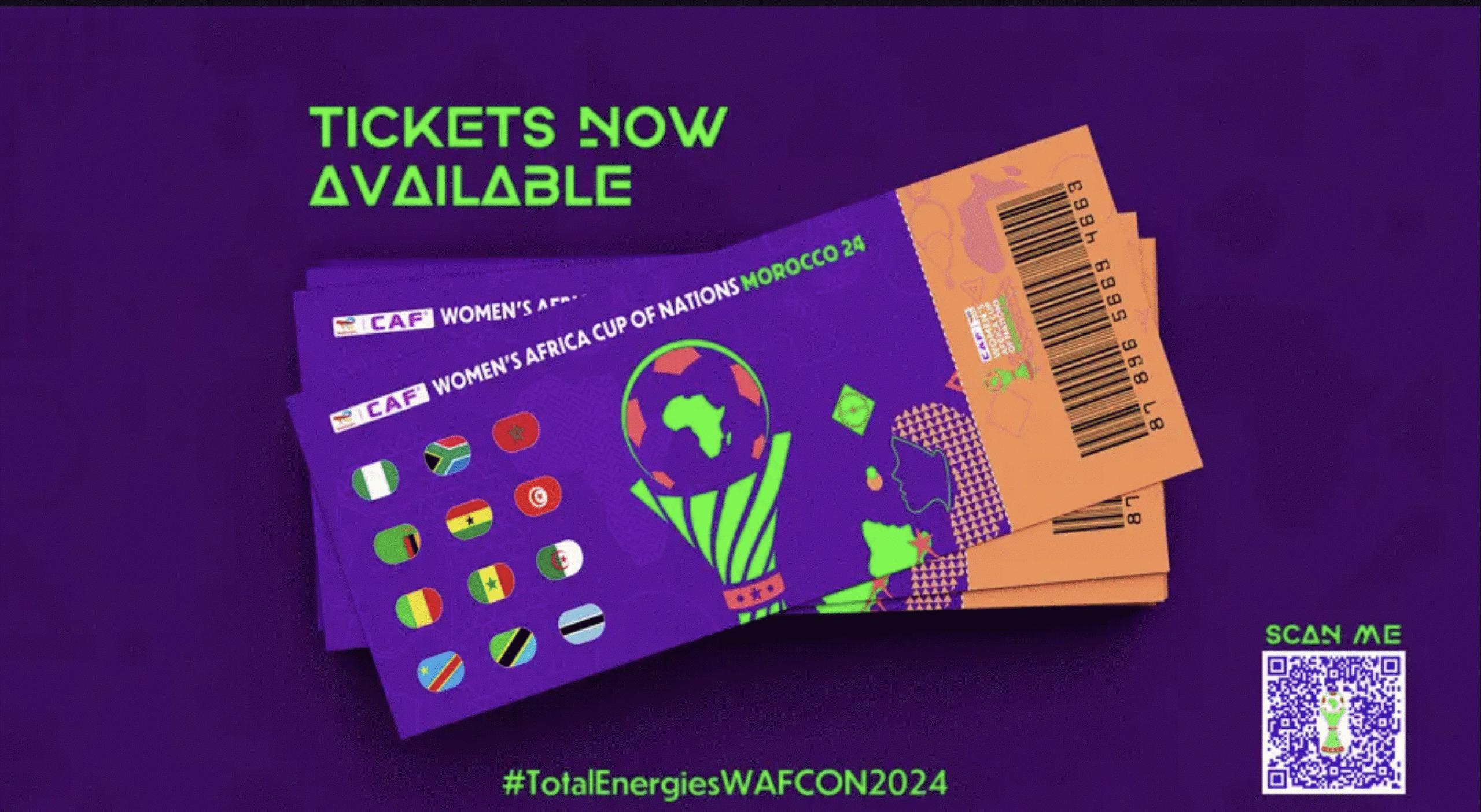 La CAF a officiellement ouvert la vente des billets pour la CAN féminine Maroc 2024.