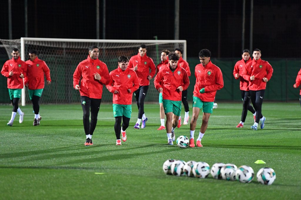 alt= CAN 2025 le Onze du Maroc face aux Comores