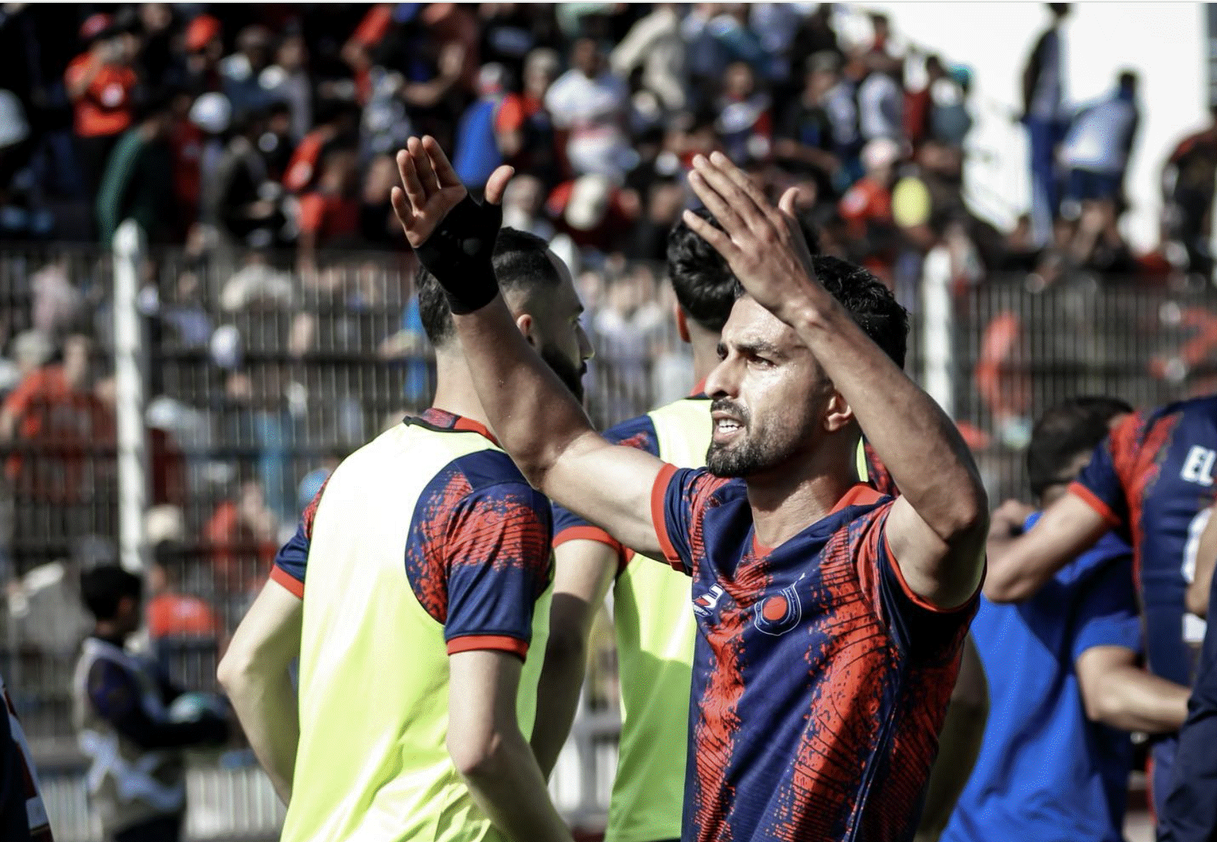 Brahim El Bahraoui a inscrit le premier but de l'OCS face à l'USMO.