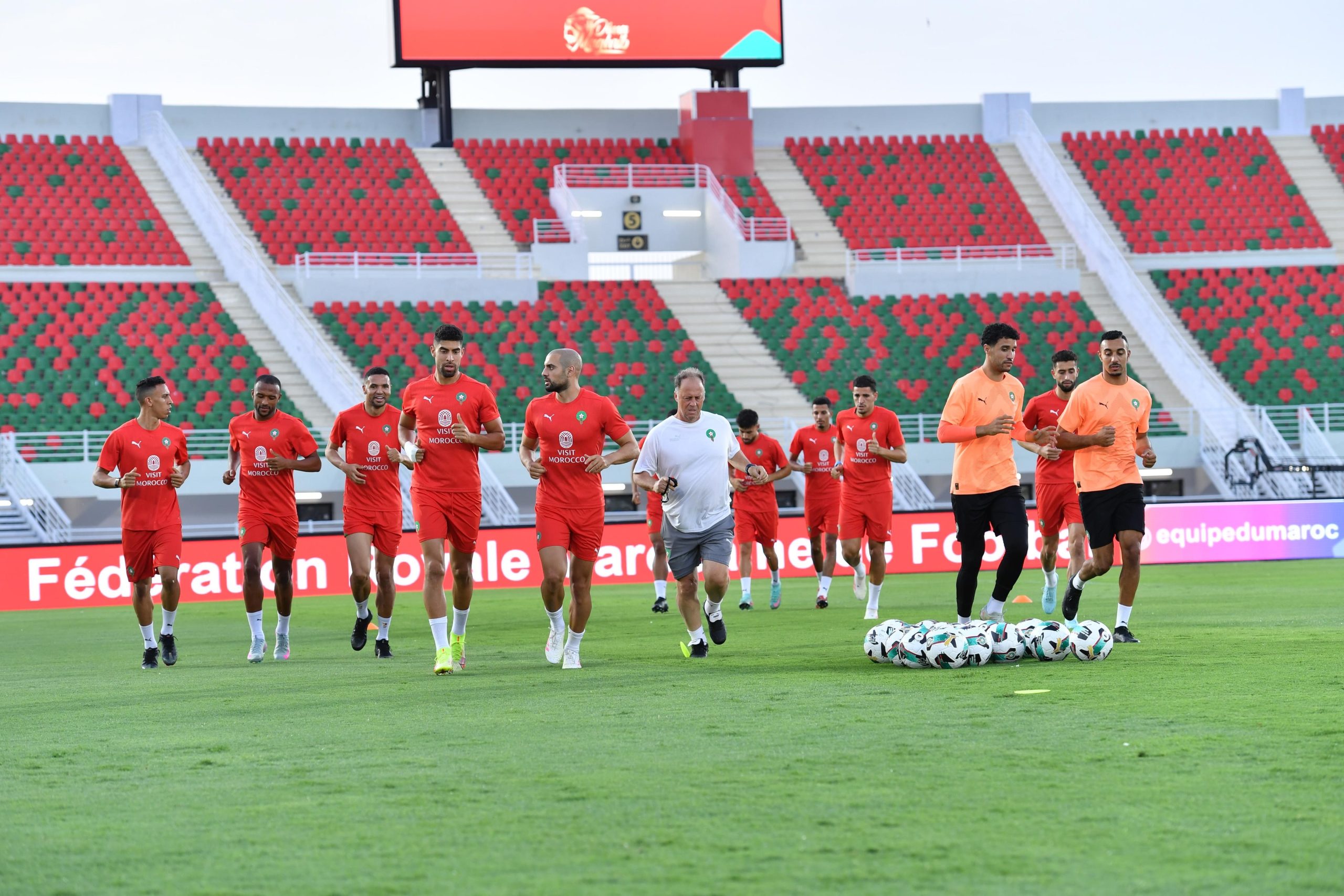 Dernière séance d'entraînement des Lions de l'Atlas avant d'affronter le Bénin.