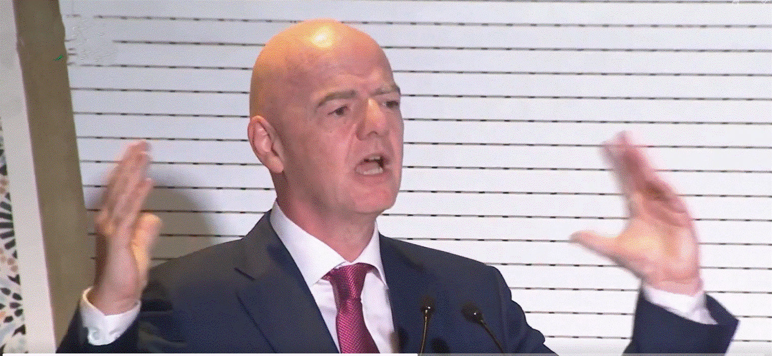 alt="Infantino le Maroc avance plus vite, déclaration à Rabat sur les progrès du Royaume dans le football africain"