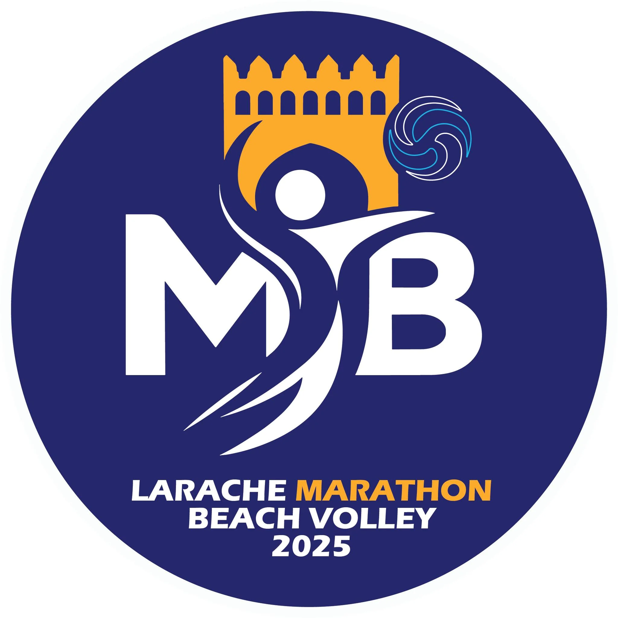 Logo officiel du Marathon Larache Beach Volley 2025