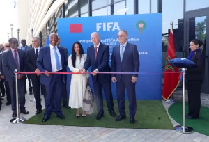 alt= Gianni Infantino en mission à Rabat