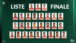 Voici la Liste des 28 joueurs retenus par Sektioui pour le CHAN.