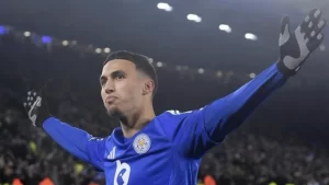 alt= Leicester trop gourmand bloque Bilal El Khannouss