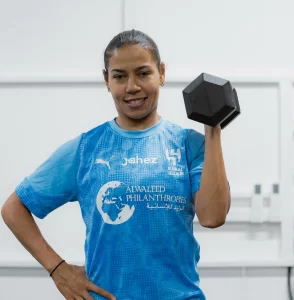 alt= Ghizlane Chebbak s'engage avec Al-Hilal