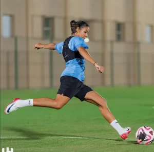 alt= Ghizlane Chebbak s'engage avec Al-Hilal