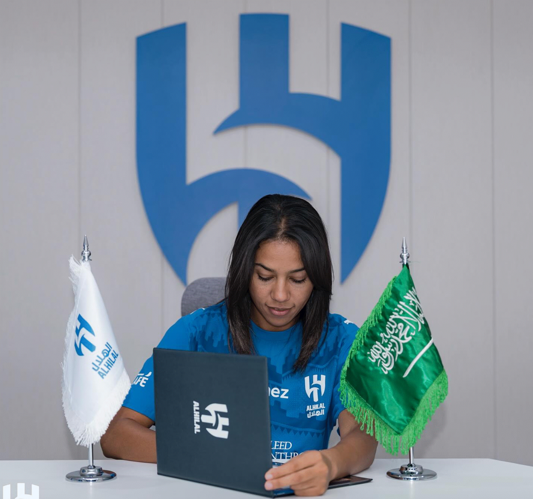 alt= Ghizlane Chebbak s'engage avec Al-Hilal