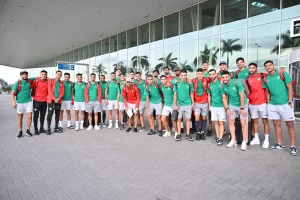 alt= CHAN : 2024 Les Lions de l'Atlas s'envolent pour Kampala