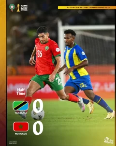 alt= CHAN 2024 Le Maroc domine la Tanzanie