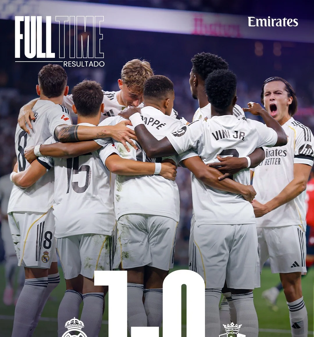 alt= LaLiga : victoire minimale du Real face à Osasuna 1-0