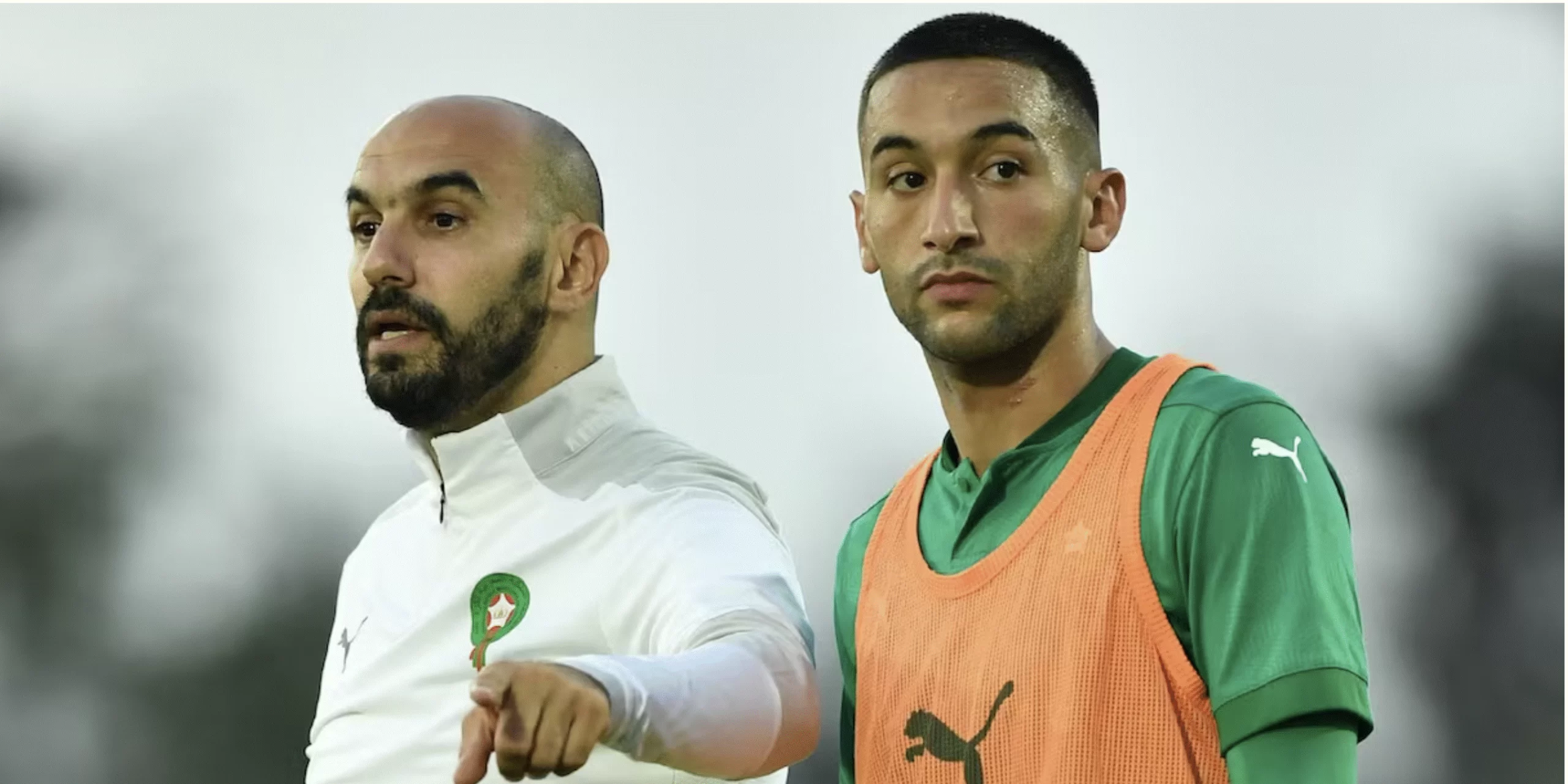 alt= Walid Regragui s'exprime sur Hakim Ziyech