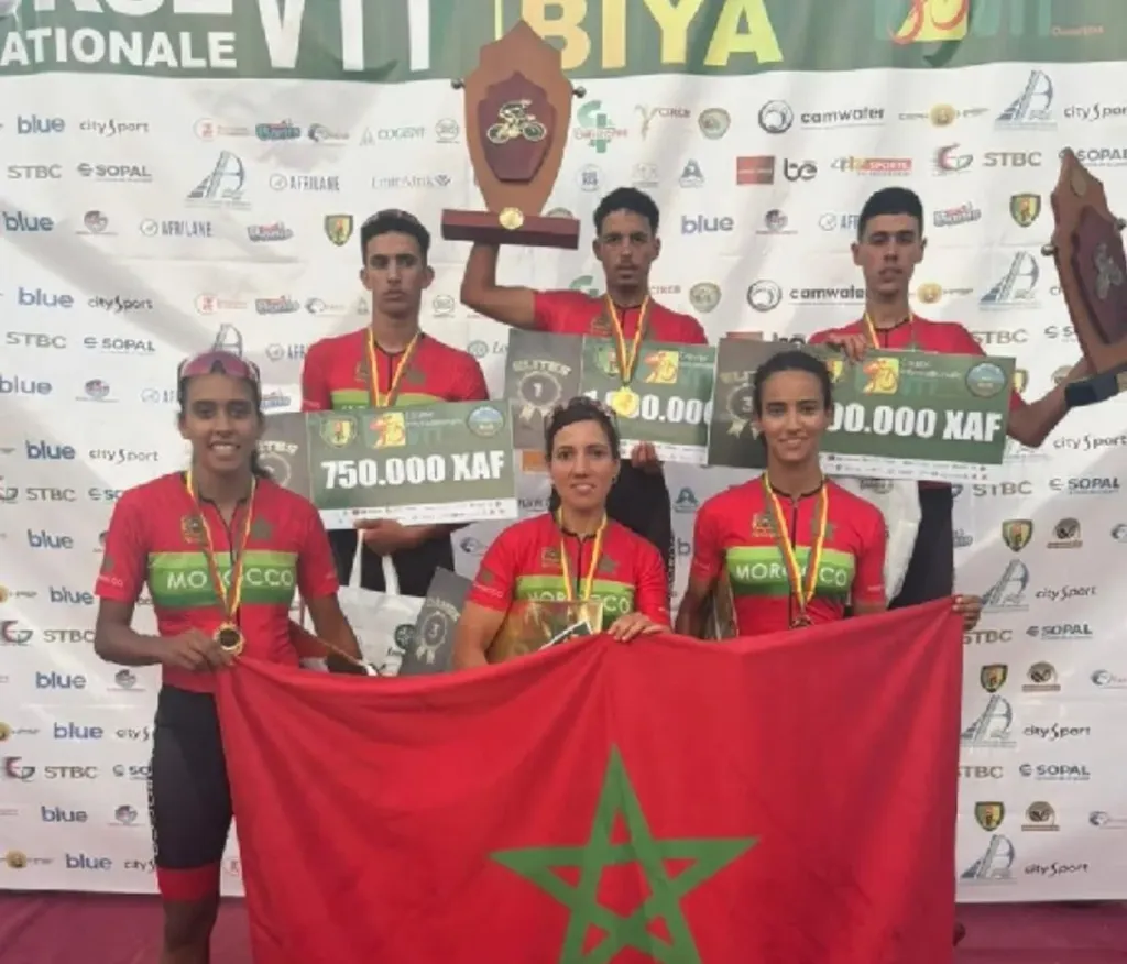 alt= le Maroc remporte le GP Chantal Biya de VTT