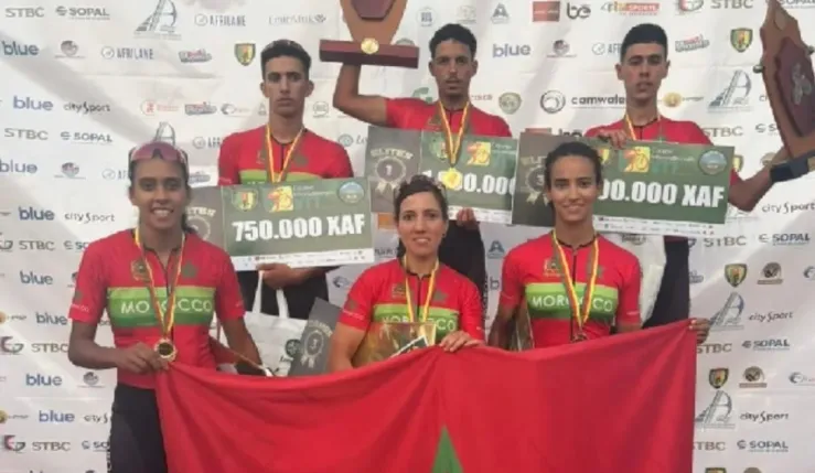 alt= le Maroc remporte le GP Chantal Biya de VTT