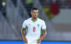 alt= Ounahi le dynamo des Lions de l'Atlas