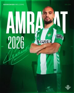 alt= Sofyan Amrabat au Real Betis