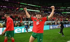 alt= Abdessamad Ezzalzouli de retour à l'entraînement