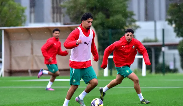 alt= Onze de départ Maroc vs Espagne Mondial U20