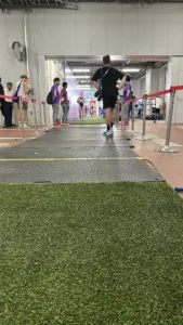 alt= El Bakkali Benyazid en finale de 3000m steeple