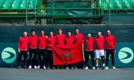 alt= Coupe Davis le Maroc bat l'Afrique du Sud