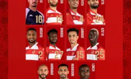 alt= Onze du WAC face au Raja