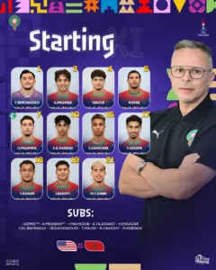alt= Onze Maroc U20 vs USA