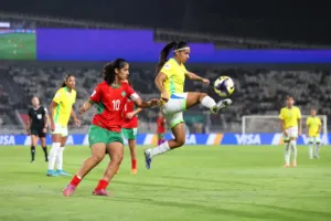 alt= le Maroc s'incline face au Brésil