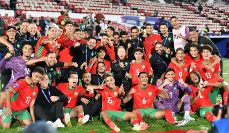 alt= Le Maroc en quart de finale du Mondial U20