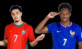 alt= Onze du Maroc face à la France