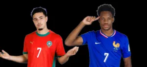 alt= Onze du Maroc face à la France