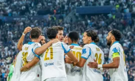 alt= L'OM terrasse Metz 3-0