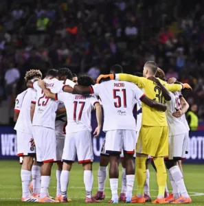 alt= LDC UEFA le PSG domine le Barça