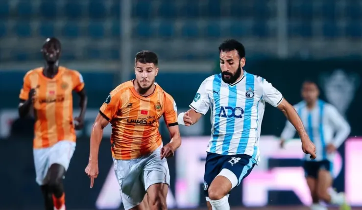 alt= la RS Berkane s'incline face au Pyramids