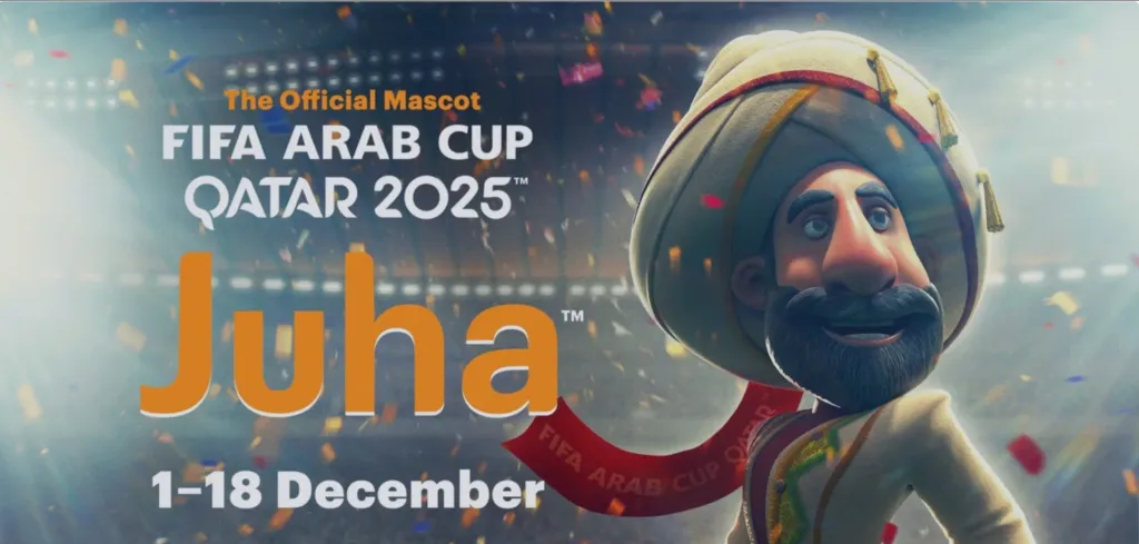 alt= Juha mascotte de la Coupe arabe