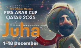 alt= Juha mascotte de la Coupe arabe