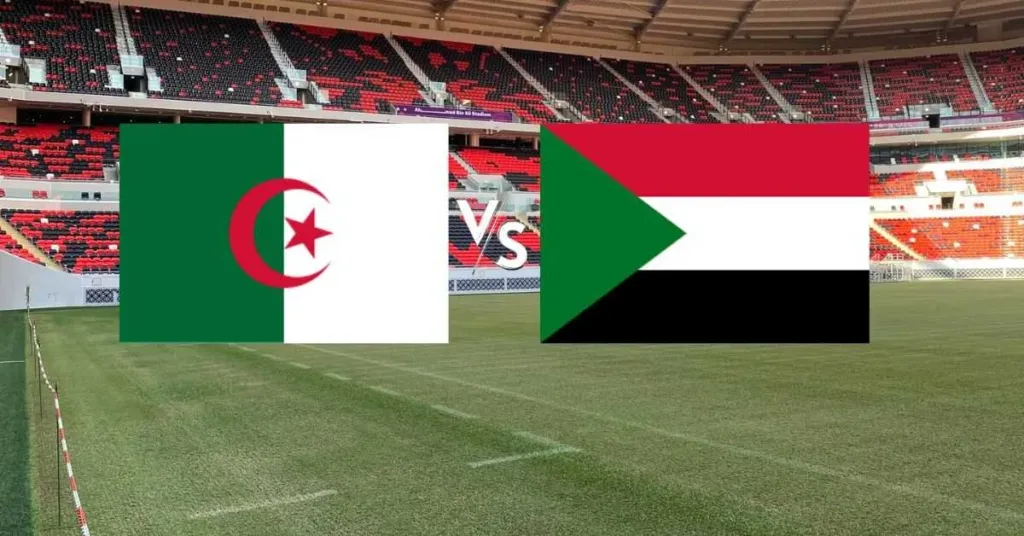 alt= Algérie vs Soudan dos à dos