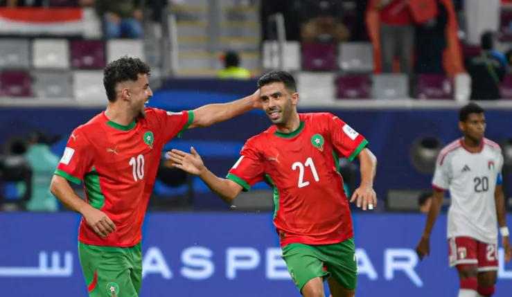 Alt= Le Maroc écrase les EAU et file en finale.