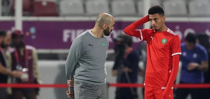 alt= Regragui confirme la fin de la CAN d'Ounahi