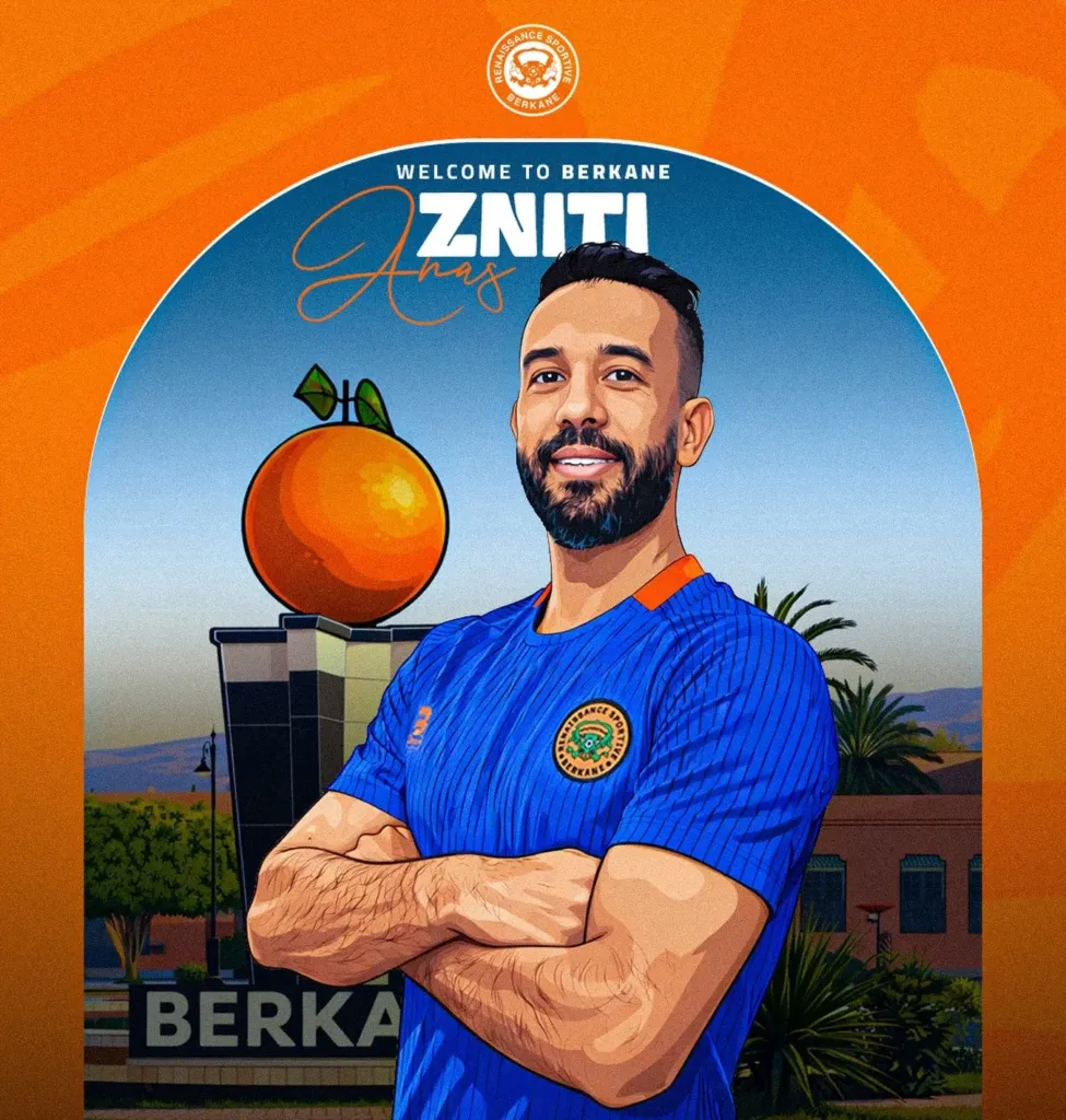alt= Anas Zeniti signe à la RS Berkane