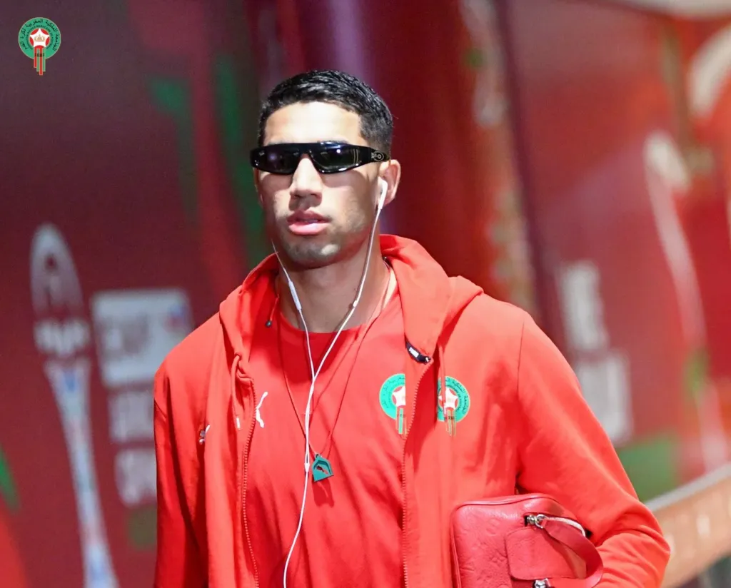 alt= Achraf Hakimi sacre Maroc TAS.