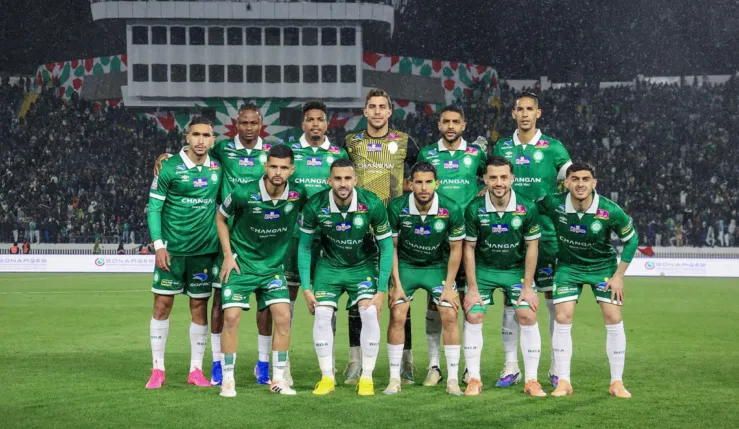 alt= Composition Raja face au FUS Rabat