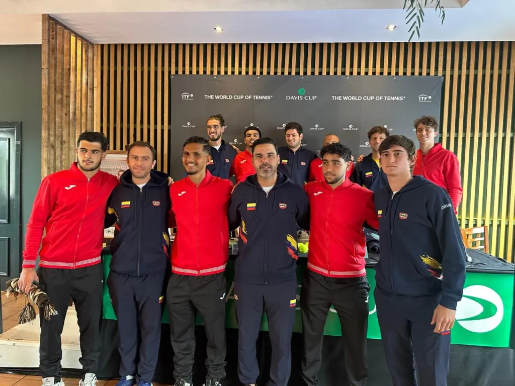 alt= Coupe Davis tirage au sort Maroc vs Colombie. Reda Bennani ouvre le bal face à Adria Soriano Barrera.