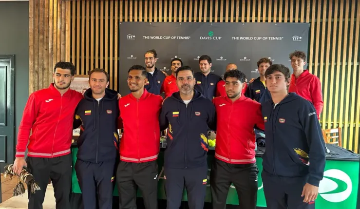 alt= Coupe Davis tirage au sort Maroc vs Colombie. Reda Bennani ouvre le bal face à Adria Soriano Barrera.