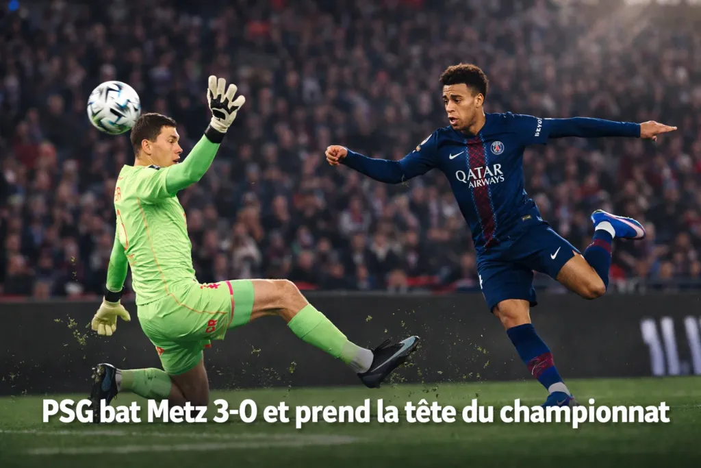 alt= PSG Metz Ligue 1